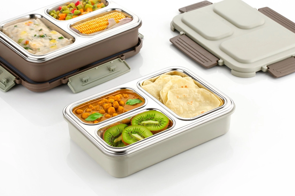 STEEL LUNCH BOX 3 SECTION